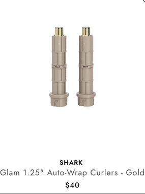 Shark Glam 1.25" Auto-Wrap Curlers in Gold
